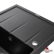 Кухонна мийка Granado Blanos black shine 680x500