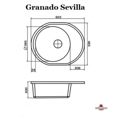 Кухонна мийка Granado SEVILLA ivory Кухонна мийка Granado SEVILLA ivory