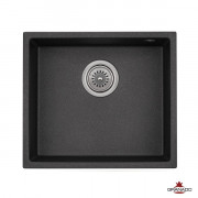Кухонна мийка Granado Under top black shine 457x406