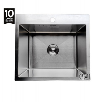 Кухонная мойка Galati Arta U-450 3419 50x50x23 Кухонная мойка Galati Arta U-450 3419 50x50x23