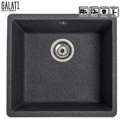 Кухонная мойка Galati Mira U-400 Grafit (201) 3407 Кухонная мойка Galati Mira U-400 Grafit (201) 3407