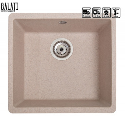 Кухонная мойка Galati Mira U-400 Bezhvy (401) 3410 Кухонная мойка Galati Mira U-400 Bezhvy (401) 3410
