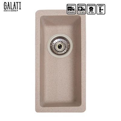 Кухонна мийка Galati Mira U-160 Bezhvy (401) 3417 Кухонна мийка Galati Mira U-160 Bezhvy (401) 3417