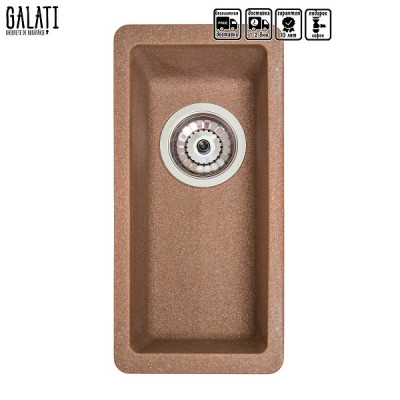 Кухонна мийка Galati Mira U-160 Teracota (701) 3418 Кухонна мийка Galati Mira U-160 Teracota (701) 3418