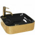 умывальник Rea Elisa 43x43 black/gold (REA-U0132) умывальник Rea Elisa 43x43 black/gold (REA-U0132)