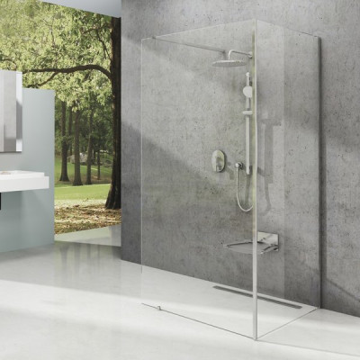Душова кабіна Walk-In модель Corner (Walk In-Corner-110/80 v.200 Чорний+Transparent) Душова кабіна Walk-In модель Corner (Walk In-Corner-110/80 v.200 Чорний+Transparent)