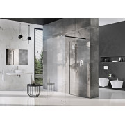 Душова кабіна Walk-In модель Corner (Walk In-Corner-110/80 v.200 Чорний+Transparent)
