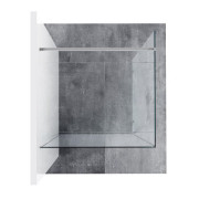 Душова кабіна Walk-In модель Corner (Walk In-Corner-110/80 v.200 Чорний+Transparent)