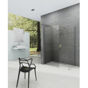 Душова кабіна Walk-In модель Double Wall (Walk In Wall-130 в.200 Чорний Transparent)