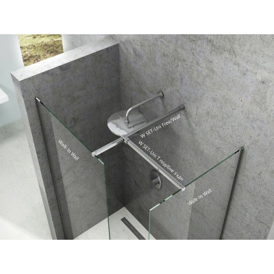 Душова кабіна Walk-In модель Double Wall (Нерухома стінка Walk-IN Wall-120) Душова кабіна Walk-In модель Double Wall (Нерухома стінка Walk-IN Wall-120)