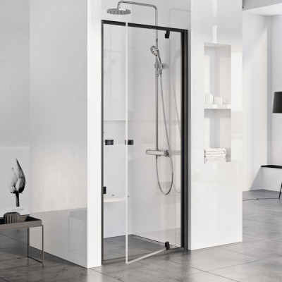 Душові двері Pivot PDOP1 (PDOP1-80 білий+Transparent) Душові двері Pivot PDOP1 (PDOP1-80 білий+Transparent)