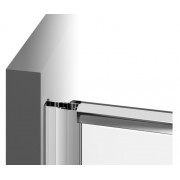 Душові двері Pivot PDOP1 (PDOP1-80 білий+Transparent)