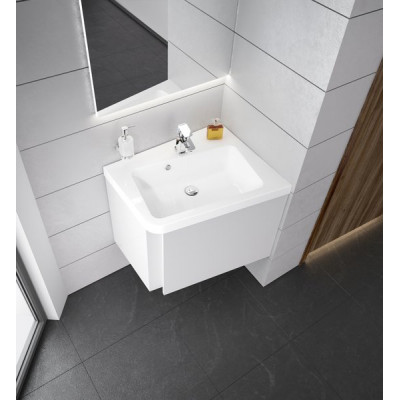 Умивальник 10° кутовий з литого мармуру (Умивальник 10° 550 L Білий з отвором) Умивальник 10° кутовий з литого мармуру (Умивальник 10° 550 L Білий з отвором)