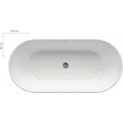 Ванна Freedom O (Ванна FREEDOM O 169x80 (кришка переливу та зливу: хром))