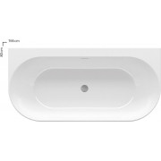 Ванна Freedom W (Ванна FREEDOM W 1660x800 окремо стояча (кришка переливу та зливу: хром))