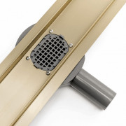 Трап для душу REA PURE NEO MIRROR GOLD PRO 80 см