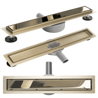 Трап для душу REA PURE NEO MIRROR GOLD PRO 90 см Трап для душу REA PURE NEO MIRROR GOLD PRO 90 см