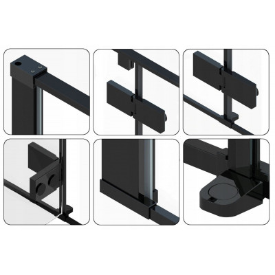Душова кабіна REA FARGO BLACK 90X90 Душова кабіна REA FARGO BLACK 90X90