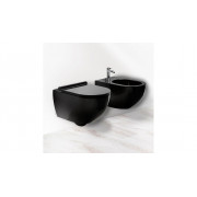 Підвісний унітаз REA CARTER RIMLESS чорний REA-C4211