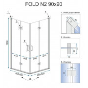 Душова кабіна Rea Fold N2 REA-K9991