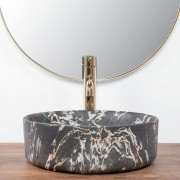 Умивальник (раковина) REA SAMI MARBLE APOGEO MAT накладний
