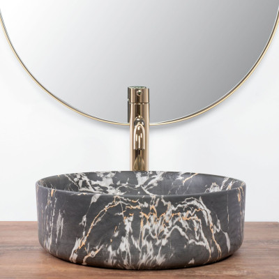 Умивальник (раковина) REA SAMI MARBLE APOGEO MAT накладний Умивальник (раковина) REA SAMI MARBLE APOGEO MAT накладний