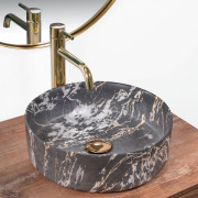 Умивальник (раковина) REA SAMI MARBLE APOGEO MAT накладний