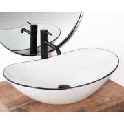 Умивальник (раковина) REA ROYAL BLACK EDGE накладний REA-U8569