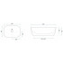 Умивальник Rea Belinda Чорний Мрамор Блискучий REA-U8907 Умивальник Rea Belinda Чорний Мрамор Блискучий REA-U8907