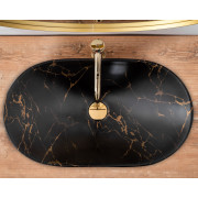 Умивальник Rea Royal 60 Black Marble MAT REA-U7478