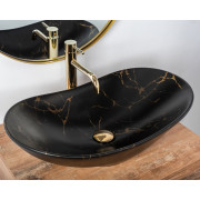 Умивальник Rea Royal 60 Black Marble MAT REA-U7478