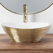 Умивальник Rea Sofia Brush Золото REA-U3697