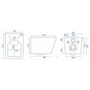 Унітаз Rea Raul Rimless REA-C9660