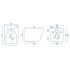 Унітаз Rea Raul Rimless REA-C9660 Унітаз Rea Raul Rimless REA-C9660