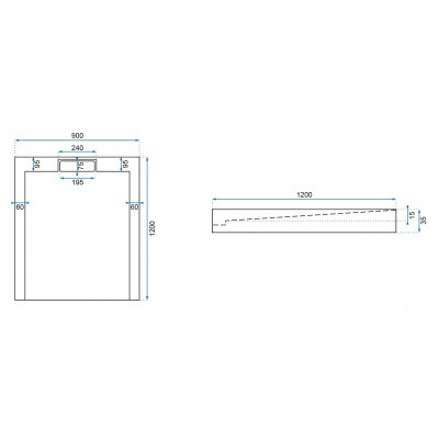 Душевий піддон Rea GRAND 90x120х3,5 Білий REA-K4591 Душевий піддон Rea GRAND 90x120х3,5 Білий REA-K4591