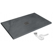 Душевий піддон Rea ROCK 80x100x3,5 Сірий REA-K4582