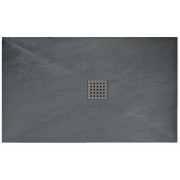 Душевий піддон Rea ROCK 80x120x3,5 Сірий REA-K4583