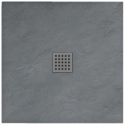 Душевий піддон Rea ROCK 90x90x3,5 Сірий REA-K4585
