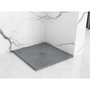 Душевий піддон Rea ROCK 90x90x3,5 Сірий REA-K4585