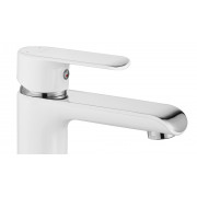 Змішувач для Умивальника Rea Bloom White Хром Низький REA-B9915