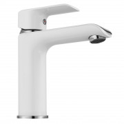 Змішувач для Умивальника Rea Bloom White Хром Низький REA-B9915