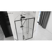 Душова дверка Rea Rapid Swing 120 Чорний МАТ REA-K6413