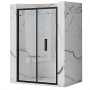 Душова дверка Rea Rapid Fold 90 Чорний МАТ REA-K6419