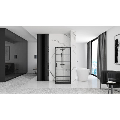 Душова кабіна Rea Concept 80x80 Чорний REA-K5479 Душова кабіна Rea Concept 80x80 Чорний REA-K5479