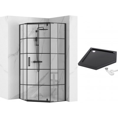 Душова кабіна Rea HEX Black 90x90 REA-K8979 Душова кабіна Rea HEX Black 90x90 REA-K8979