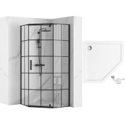 Душова кабіна Rea HEX Black 90x90 REA-K8979
