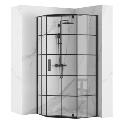 Душова кабіна Rea HEX Black 90x90 REA-K8979 Душова кабіна Rea HEX Black 90x90 REA-K8979