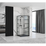 Душова кабіна Rea Concept 80x100 Чорний REA-K6389