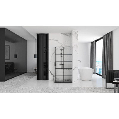 Душова кабіна Rea Concept 80x100 Чорний REA-K6389 Душова кабіна Rea Concept 80x100 Чорний REA-K6389