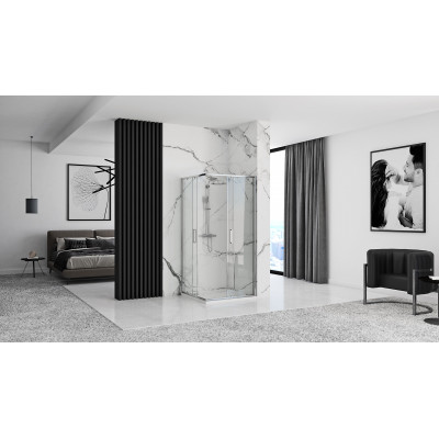 Душова кабіна Rea PUNTO 80x80 Хром REA-K0863 Душова кабіна Rea PUNTO 80x80 Хром REA-K0863